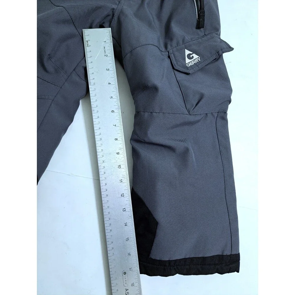 Gerry Ski Bib Youth Size XS 5/6 Gray Snowboarding Snow Pants Suspender Boys